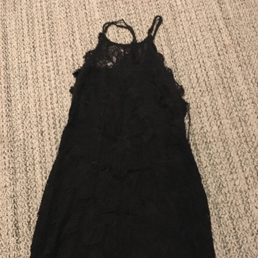 Free People Black Lace Dress